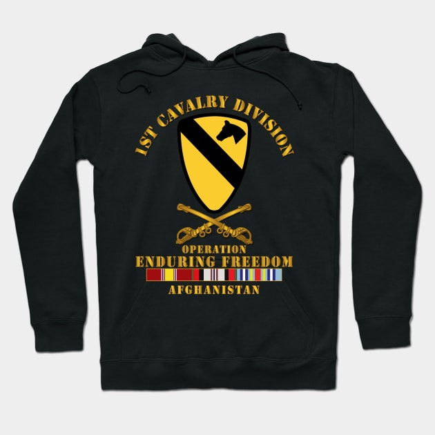 1st Cavalry Division - OEF w Cav Br SVC Hoodie by twix123844